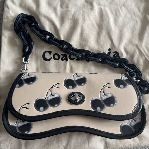 NWT Coachtopia Wavy Dinky Bag Cherry Print - Picture 8 of 16